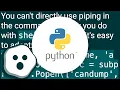 subprocess Popen shell True to shell False