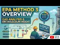 EPA Method 3 Overview Gas Analysis Dry Molecular Weight