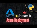 Streamlit Deployment on Azure Cloud without Docker Azure ML Tutorial