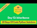 HackerRank Day 12 Inheritance problem solution in Python 30 Days Of Code problems solutions