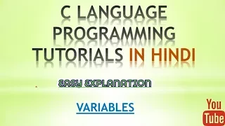 variable declaration and definition in c programming tutorial in hindi