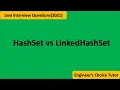 HashSet vs LinkedHashSet Java interview question 2021