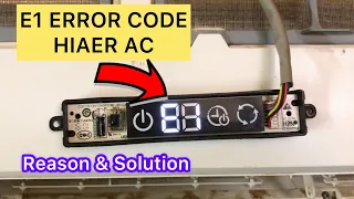 How to Fix E1 Error on Haier Air Conditioner How to Fix E1 Error on Air Conditioner Haier