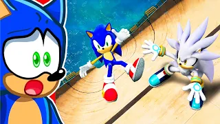 SONIC & SILVER vs 8,764,670 Feet Fall!