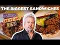 These Sandwiches Were HUGE on with Guy Fieri Diners Drive-Ins and Dives Food Network