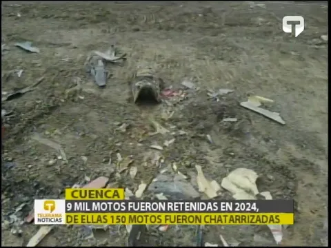 9 mil motos fueron retenidas en 2024, de ellas 150 motos fueron chatarrizadas