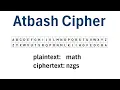 Cryptography The Atbash Cipher