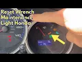 How to fix Wrench Maintenance Light on Honda