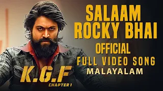 Download Salaam Rocky Bhai Full Video Song | KGF Malayalam Movie | Yash | Prashanth Neel | Hombale Films MP3