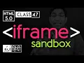 Iframe tag with sandbox attribute - html 5 tutorial in