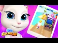 Download Lagu Talking Angela Plays Talking Tom Gold Run (Gameplay)