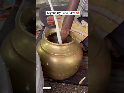 Legendary Peda Lassi Making 😍 #shorts #streetfood