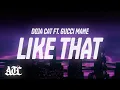 Download Lagu Doja Cat - Like That (Lyrics) ft. Gucci Mane