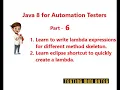 Java 8 for Automation QA - Part 6