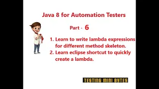 Java 8 for Automation QA - Part 6
