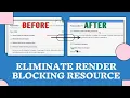 How To Solve Eliminate Render Blocking Resources In Blogger And HTML Site TheNaikPost