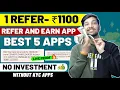 Download Lagu 1 Refer ₹1100 | Refer And Earn App | Best Refer And Earn Apps | Refer And Earn Money