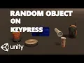 HOW TO GENERATE A RANDOM OBJECT ON KEY PRESS IN C UNITY TUTORIAL