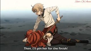 Rudeus Beat Eris In Sword Fight By Using Demon Eyes Mushoku Tensei Jobless Reincarnation S1 Ep 12