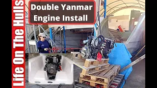 Dual Yanmar 4Jh57 Catamaran Engine Install Ep183