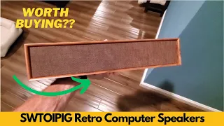 SWTOIPIG Retro Computer Speakers Wooden Sound Bar With Bluetooth 5 3 USB Connectivity Worth It 