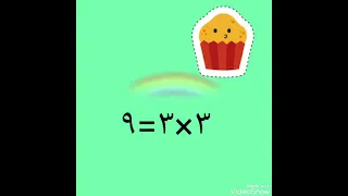 جدول ضرب الثلاثة مكرر لتحفيظ الاطفال بدون موسيقى 