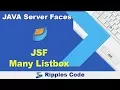 JSF Many Listbox-JSF Tutorial-Part 15