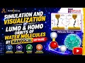 Simulation and Visualization of LUMO HOMO orbits of water molecules by NanoDCAL Software