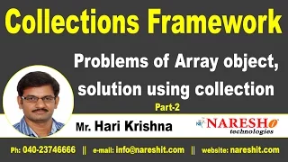 Problems of Array Part-2 Collections Framework Core Java Tutorial Mr Hari Krishna
