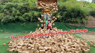 I Built a House with 10,000 Cardboard Boxes—If I Fail, I Get My Feet Tickled!