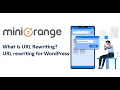 What is URL Rewriting URL rewriting for WordPress