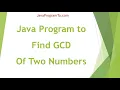 Find the Greatest Common Divisor GCD of the two numbers by using recursion java