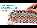 How I crochet multicolor TUNISIAN SMOCK Mermaid Scale stitch Gorgeous for blankets and sweaters