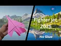 Download Lagu How to make a paper plane | Fighter Jet | Paper airplane