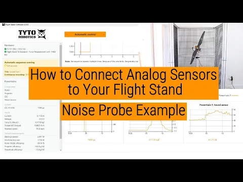 How to Connect Analog Sensors to Your Flight Stand | Noise Probe Example