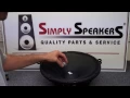 Speaker Repair EV Dust Cap Replacement by Simply Speakers