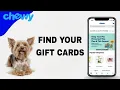 How To Find Your Gift Cards On Chewy App