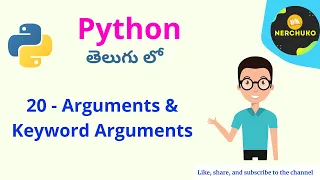 20 - Arguments and Keyword Arguments in Telugu Python in Telugu