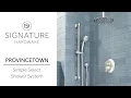 The Provincetown Simple Select Shower System with Rainfall Shower and Handshower