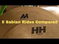 Download Lagu Comparing my 5 Sabian Ride Cymbals