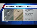 Weaving on I-25 C-470 express lanes Fines start Oct 1