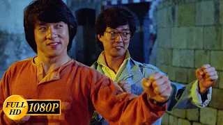 Jackie Chan And His Friends Escape From The Bandits Led By Benny Urquidez Wheels On Meals 1984 