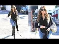 Khloe Kardashian Struts Her Stuff In Leather Knee High Boots 2014