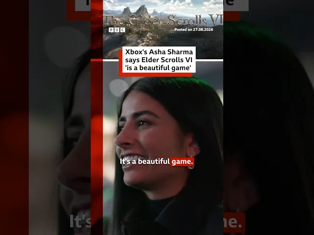 Elder Scrolls VI is beautiful, says Xbox CEO Asha Sharma. #ElderScrolls #Gamescom #BBCNews