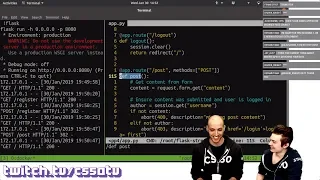 FLASK BASICS SERVER-SIDE PYTHON - CS50 on Twitch EP 31