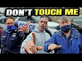DONT TOUCH ME 1st Amendment Audit FAIL COPs GETS PHYSICAL
