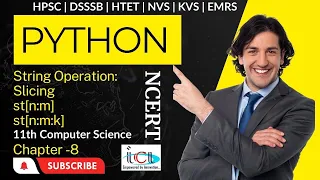 Python String Slicing python NCERT python tutorial in Hindi python for beginners python lectures