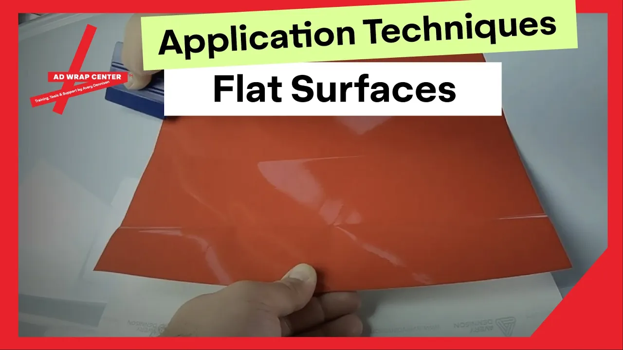 06 Techniques d’application sur surfaces planes (AD Wrap Center)