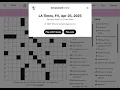 The Washington Post LA Times Crossword 2025