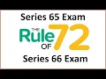 Series 65 Exam Prep and Series 66 Exam Prep - Rule of 72 to Double Money